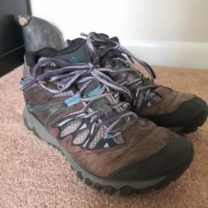 Merrell All Out Blaze Mid Boot, purple, sz 7.5